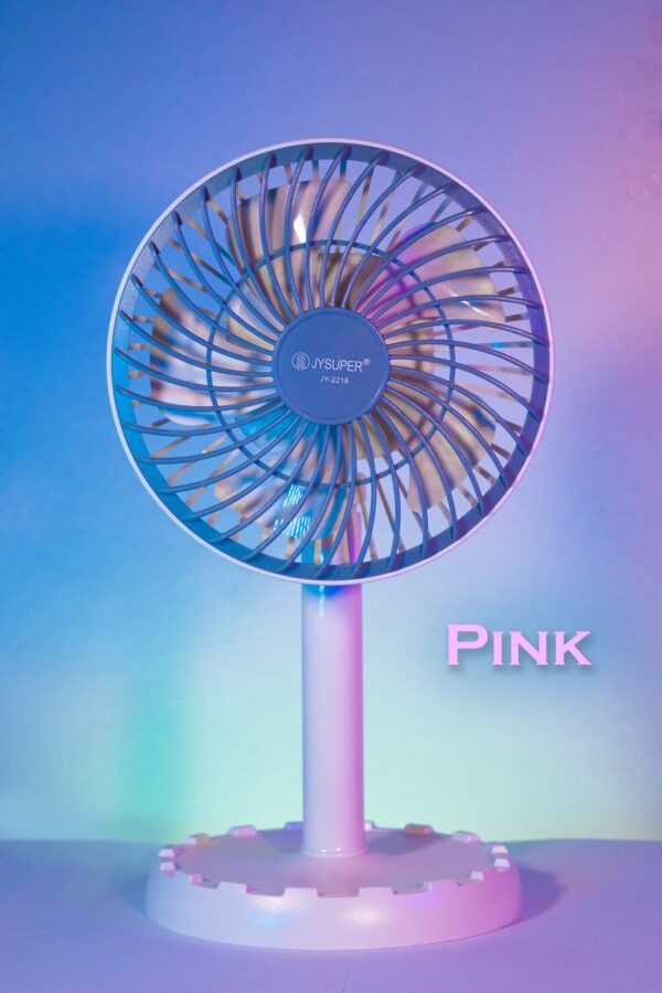 JYSUPER Rechargeable Multicolor Fan - JY 2218