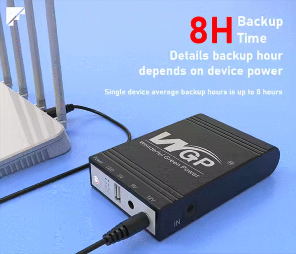WGP Mini UPS - For wifi router & onu